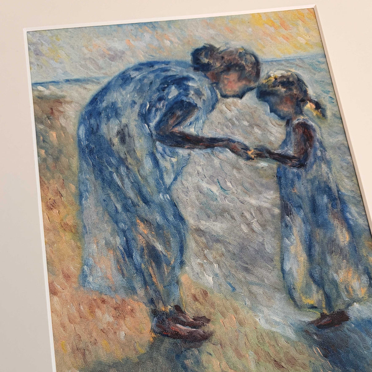 Limitierter Kunstdruck "Mutter und Tochter am Ostseestrand"