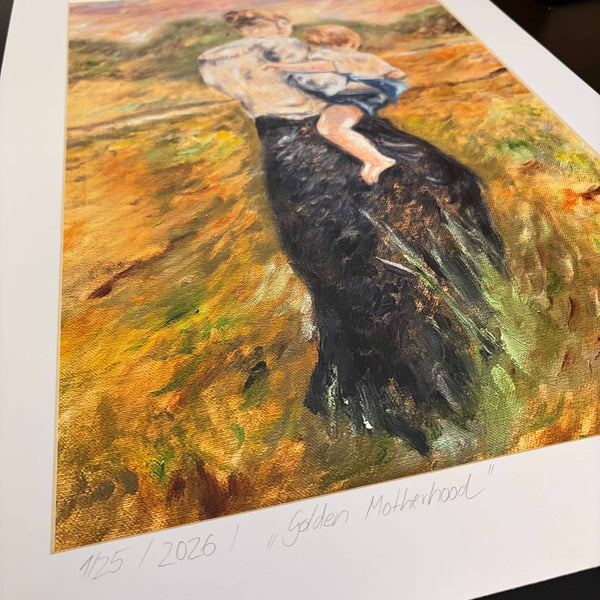 Limitierter Kunstdruck „Golden Motherhood“