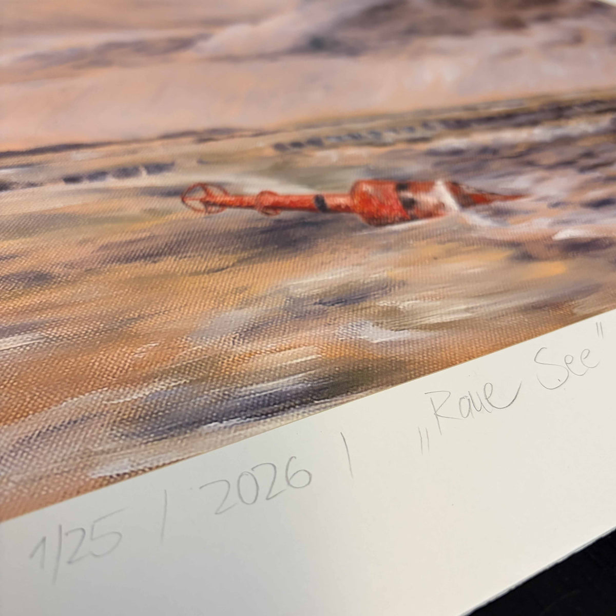 Limitierter Kunstdruck „Raue See“