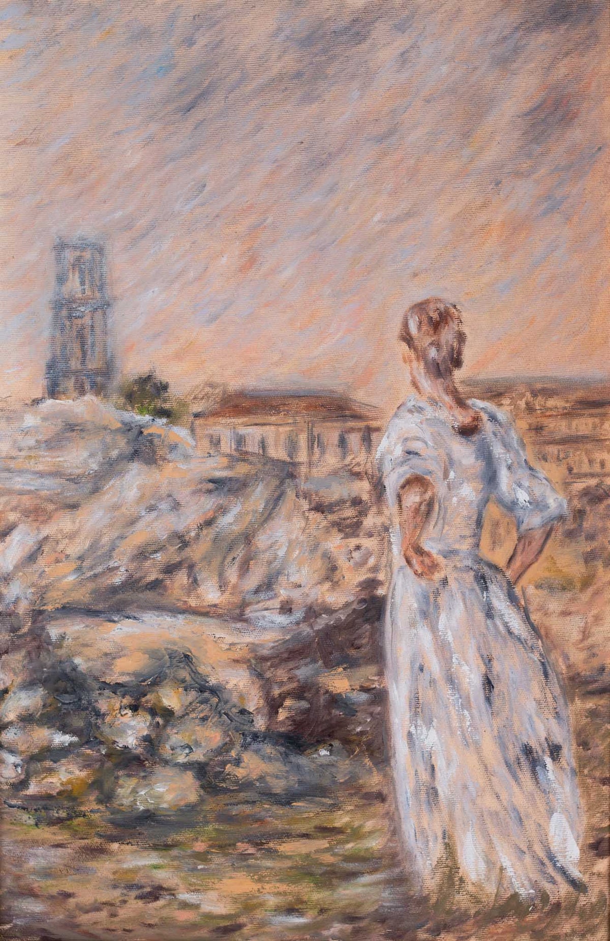 Limitierter Kunstdruck „Blick auf das zerstörte Potsdam“