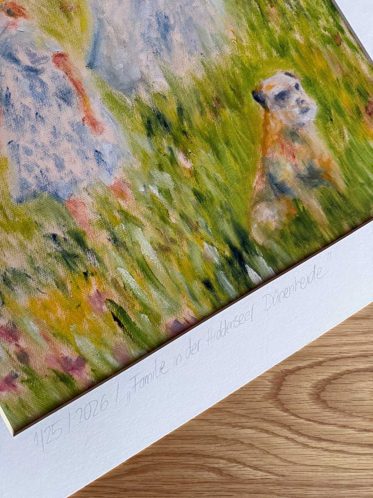 Limitierter Kunstdruck „Familie in der Heide“