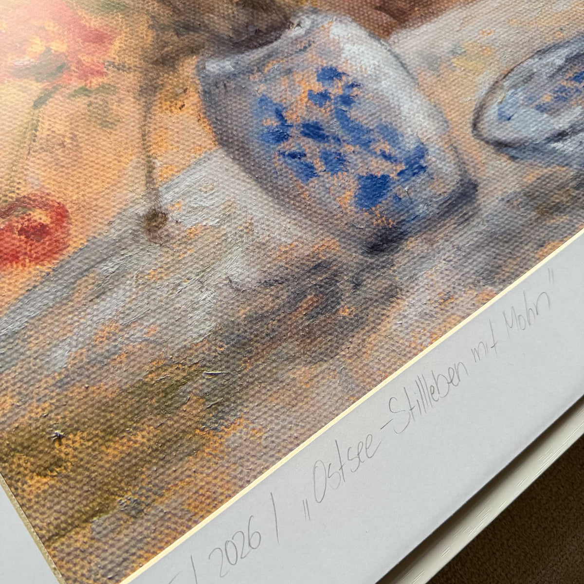 Limitierter Kunstdruck „Ostsee-Stillleben mit Mohn“