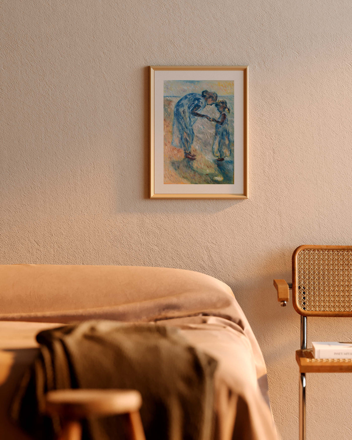 Limitierter Kunstdruck "Mutter und Tochter am Ostseestrand"