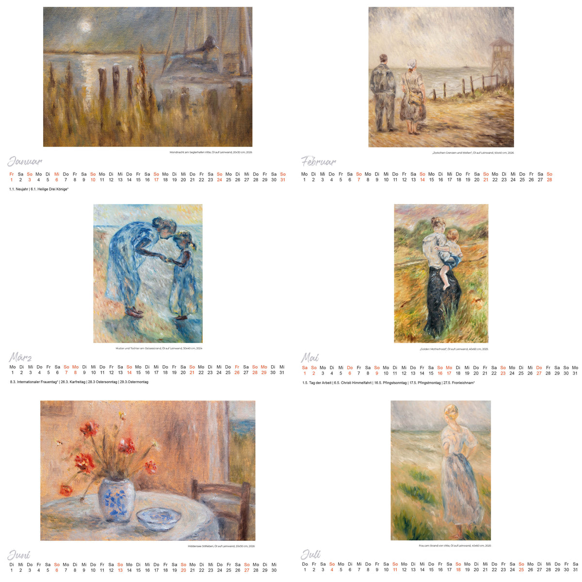 Ostsee-Kunstkalender 2027