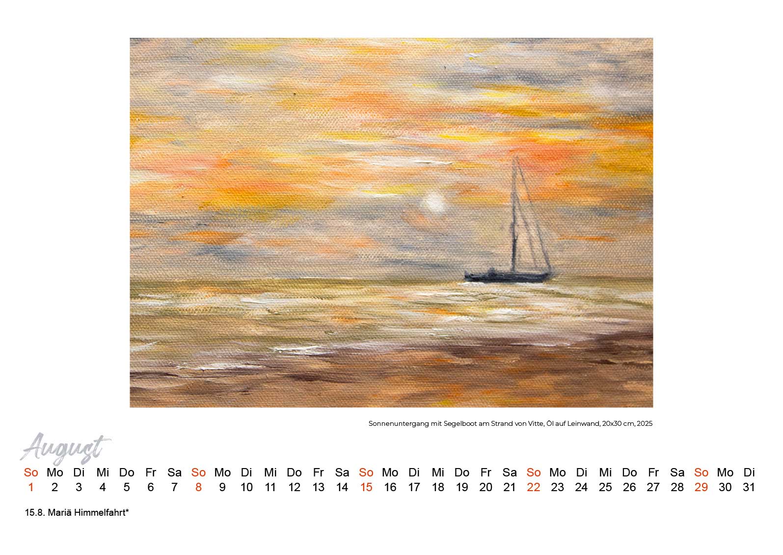 Kunstkalender Hiddensee 2027