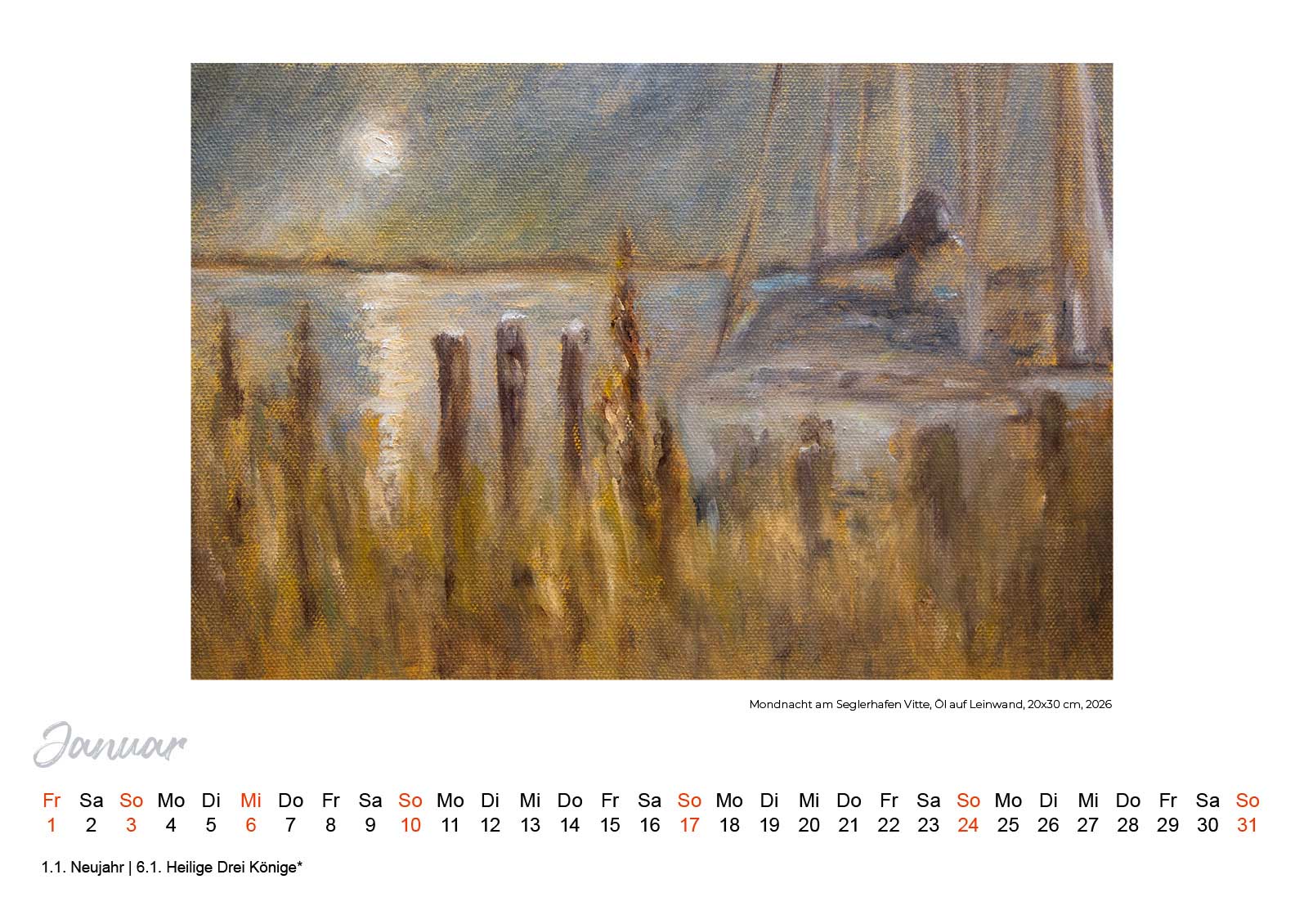Kunstkalender Hiddensee 2027