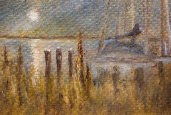 Limitierter Kunstdruck „Mondnacht am Seglerhafen“