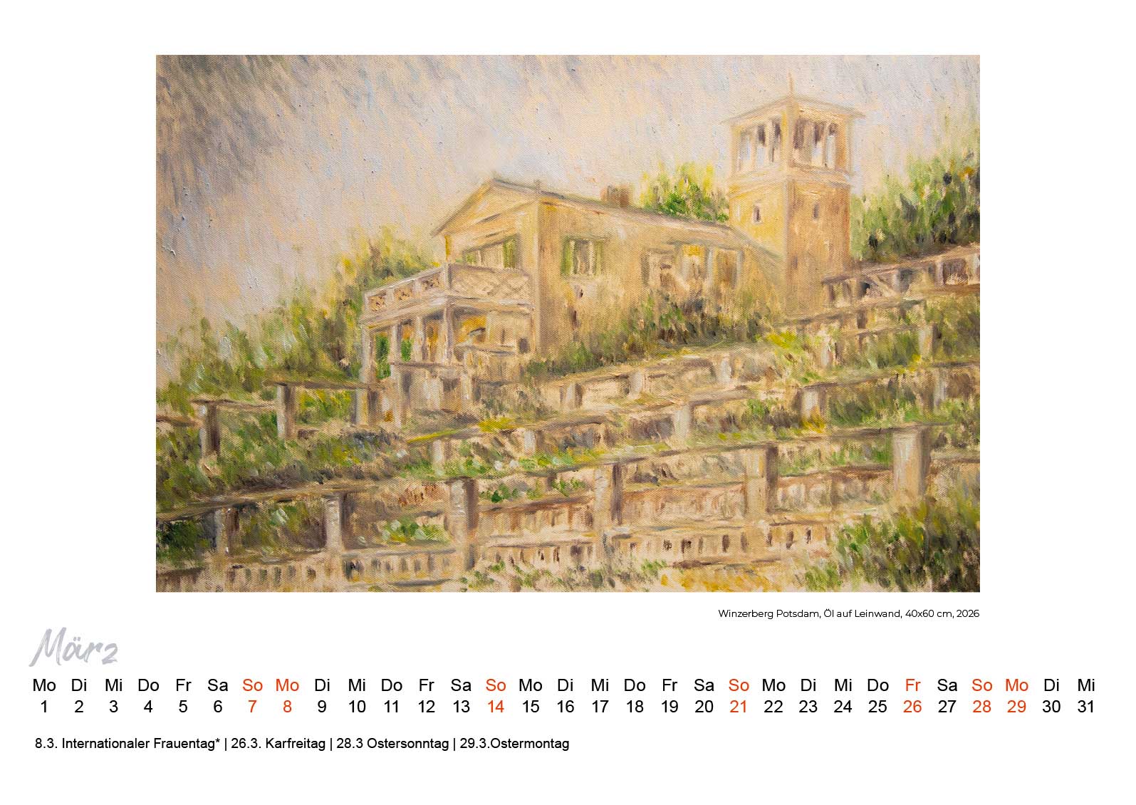 Kunstkalender Hiddensee 2027