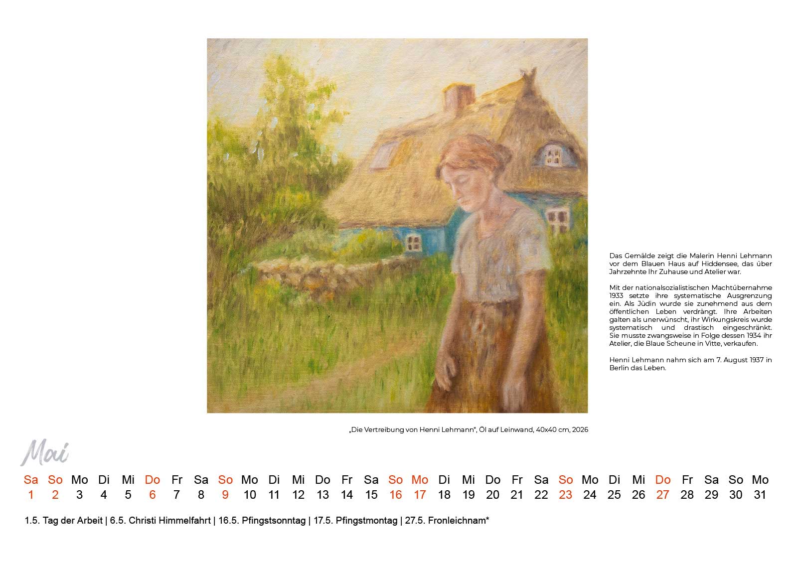 Kunstkalender Hiddensee 2027