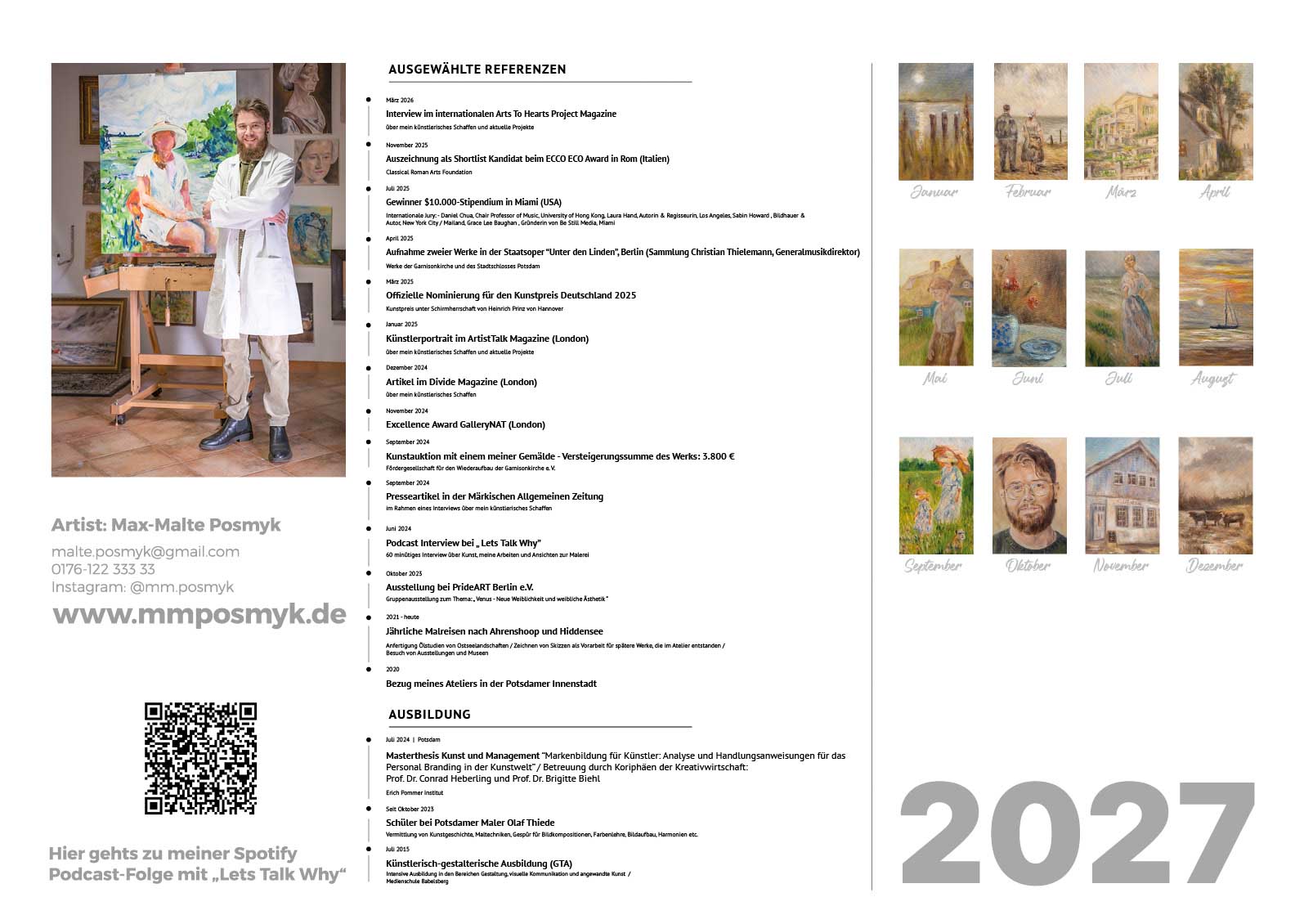 Kunstkalender Hiddensee 2027