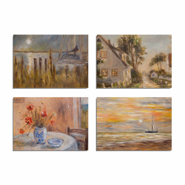 12er Postkarten-Set | Malerei Ostsee & Hiddensee