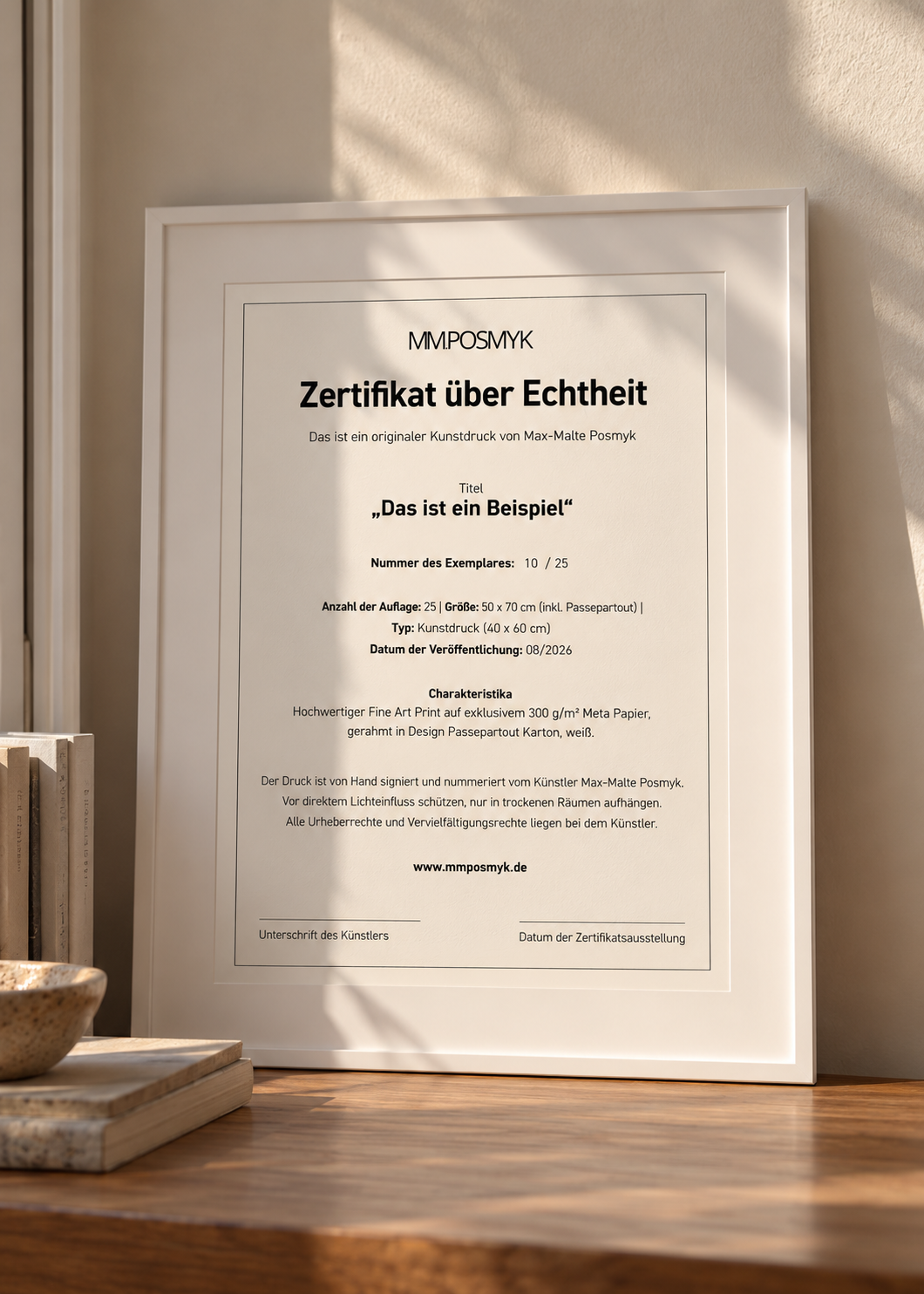 Limitierter Kunstdruck „Ostsee-Stillleben mit Mohn“