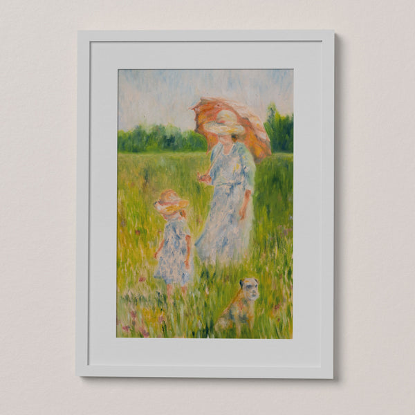 Limitierter Kunstdruck „Familie in der Heide“